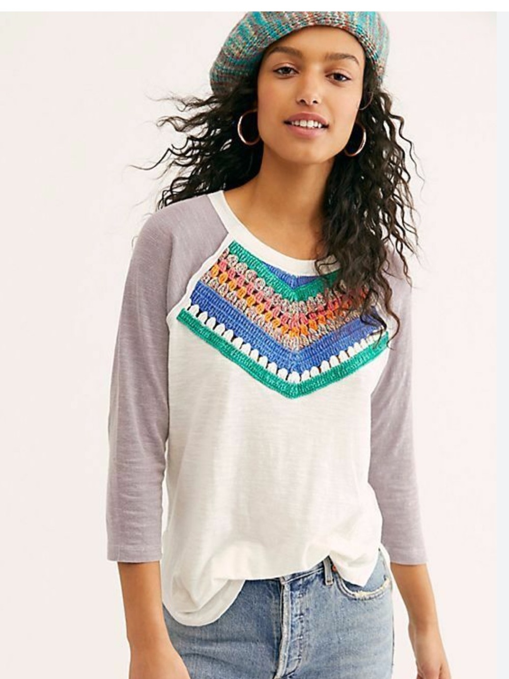 Free People Spring Bound Long Sleeve Size Small T Shirt